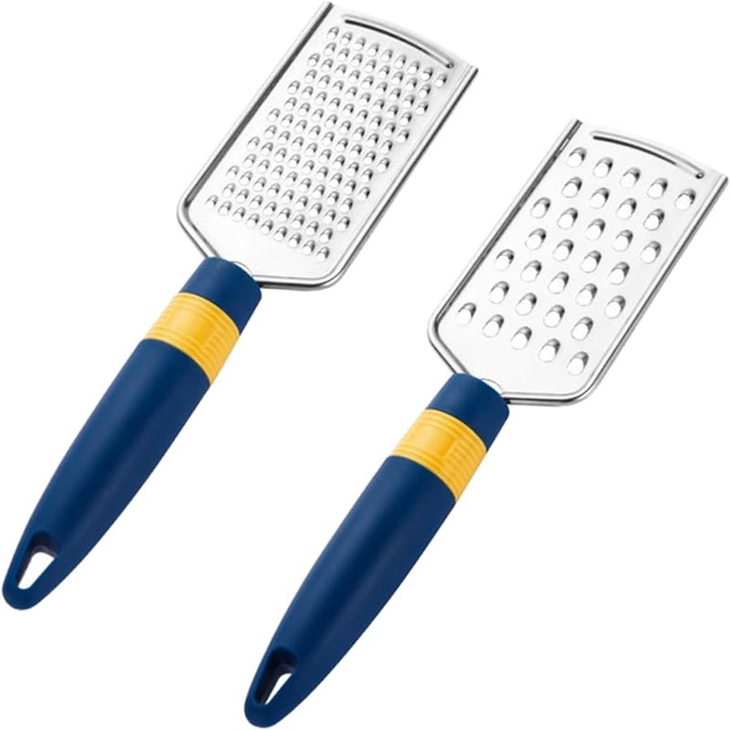 Stainless Steel Vegetable Grater For Potato Ginger Carrot Cucumber Cheese 2 Pcs - Image 1